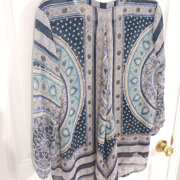 Lucky Brand Grecian sheer blouse - Picture 9 of 9